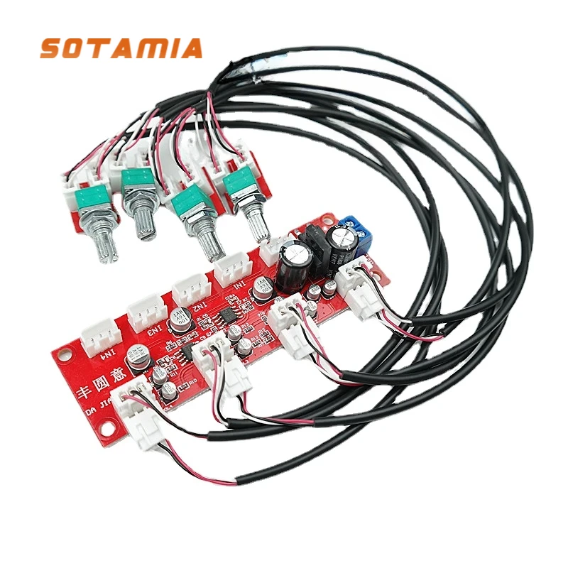 Home Cinema Ampli - SOTAMIA NE5532 4 Way Input Mixer
