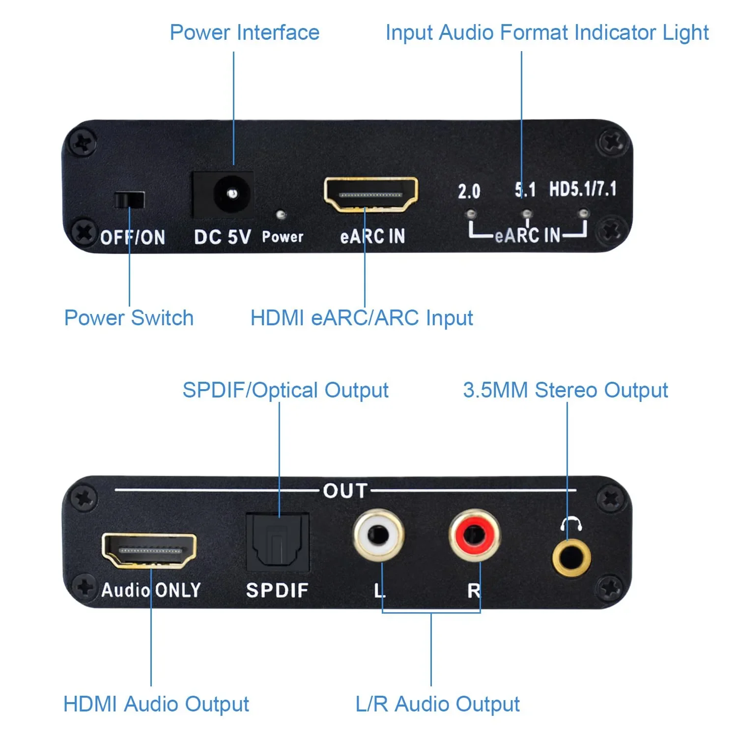 192KHz HDMI eARC ARC to RCA Au - Hdmi Arc Cable ulasan dan harga