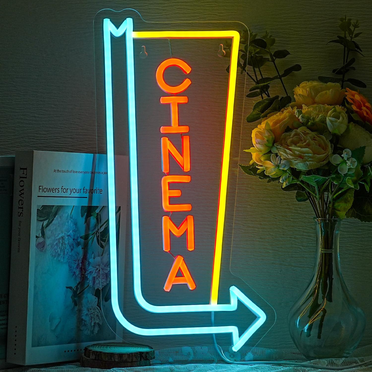 Cinema Neon Sign USB Dimmable  - Home Cinema Wall Lights ulasan dan harga