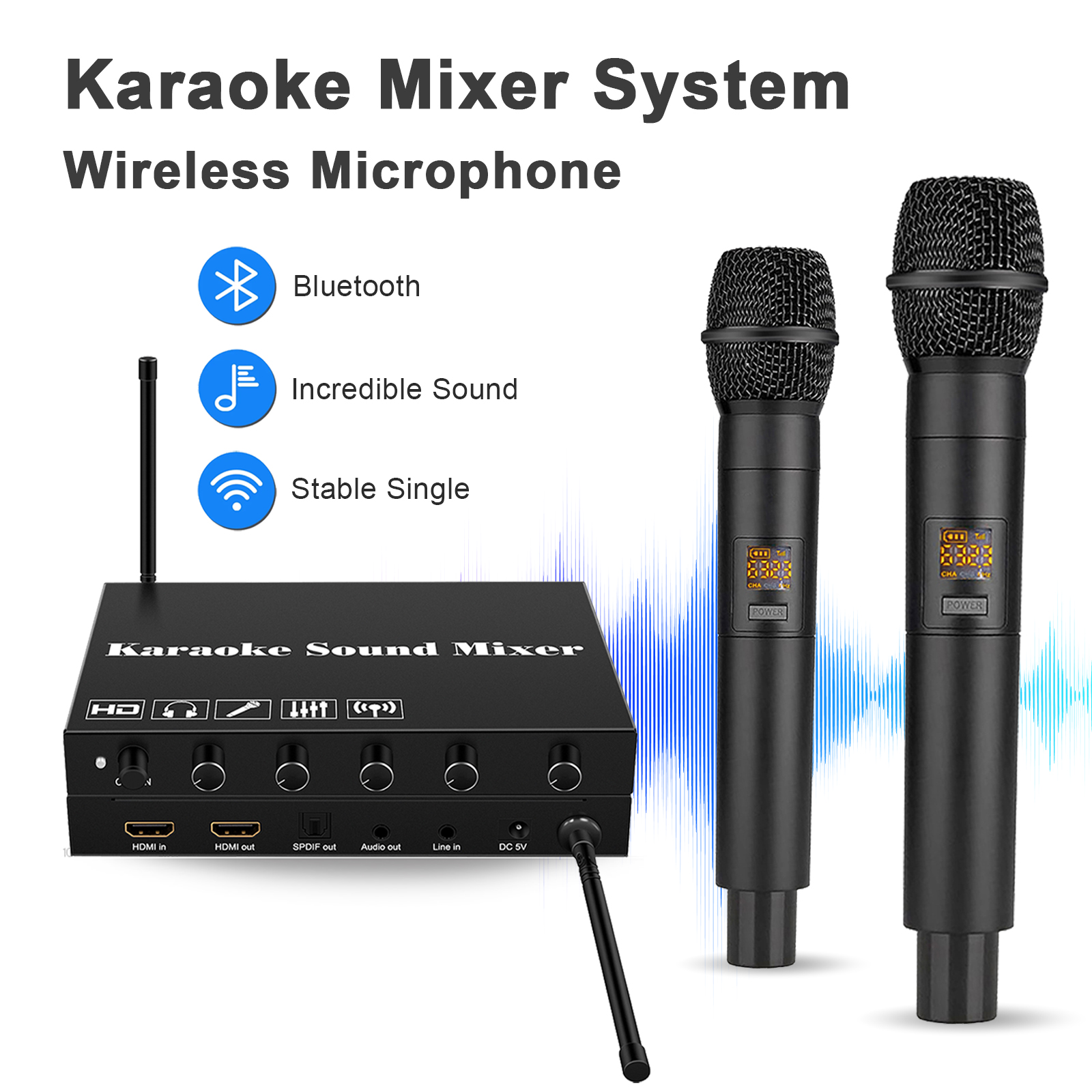 HDMI Karaoke Player Mixer Home - Home Cinema Ampli ulasan dan harga