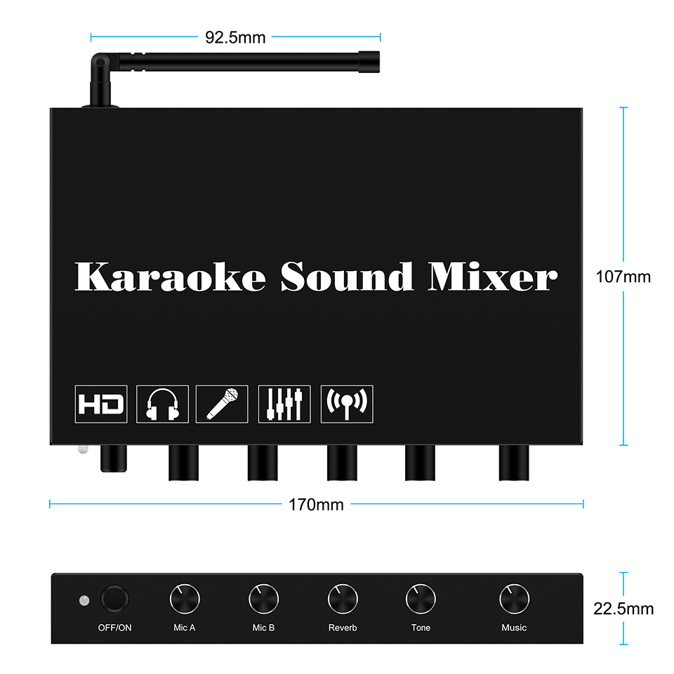 HDMI Karaoke Player Mixer Home - Home Cinema Ampli ulasan dan harga