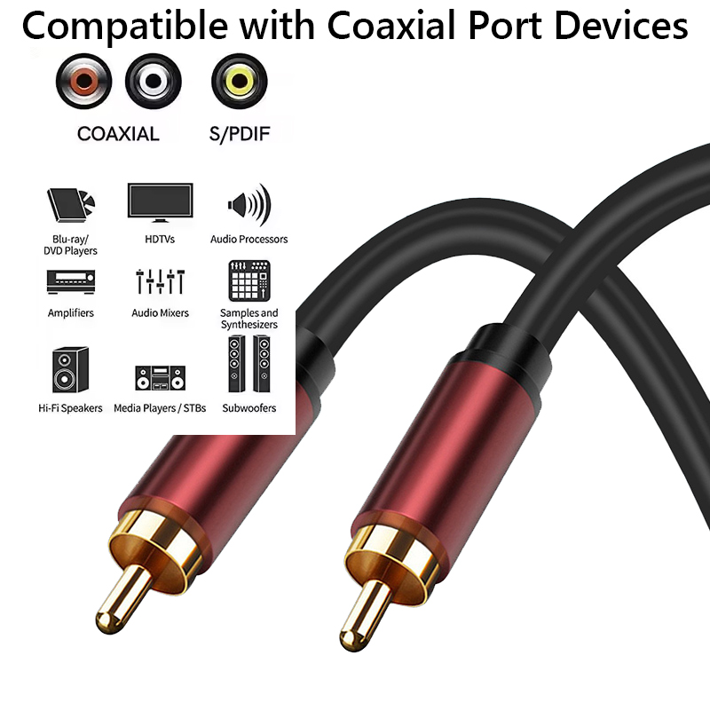 Coaxial Digital Audio Cable Su - Home Cinema Ampli ulasan dan harga