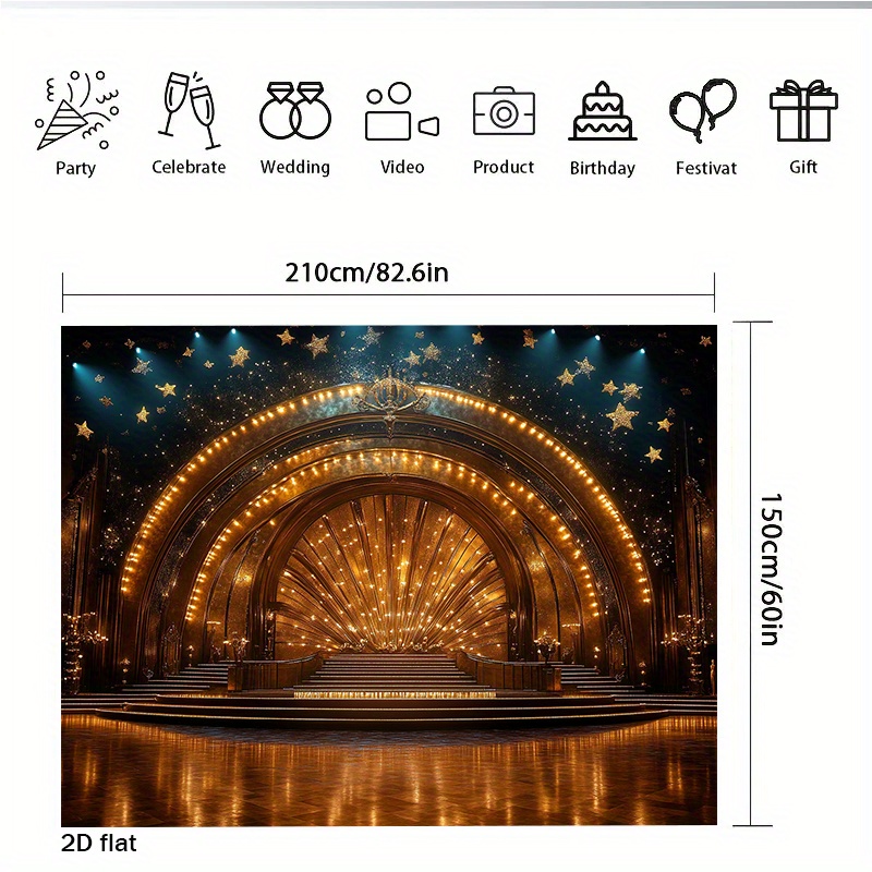 Luxury Golden Theater Stage Ar - Home Cinema Wall Lights ulasan dan harga