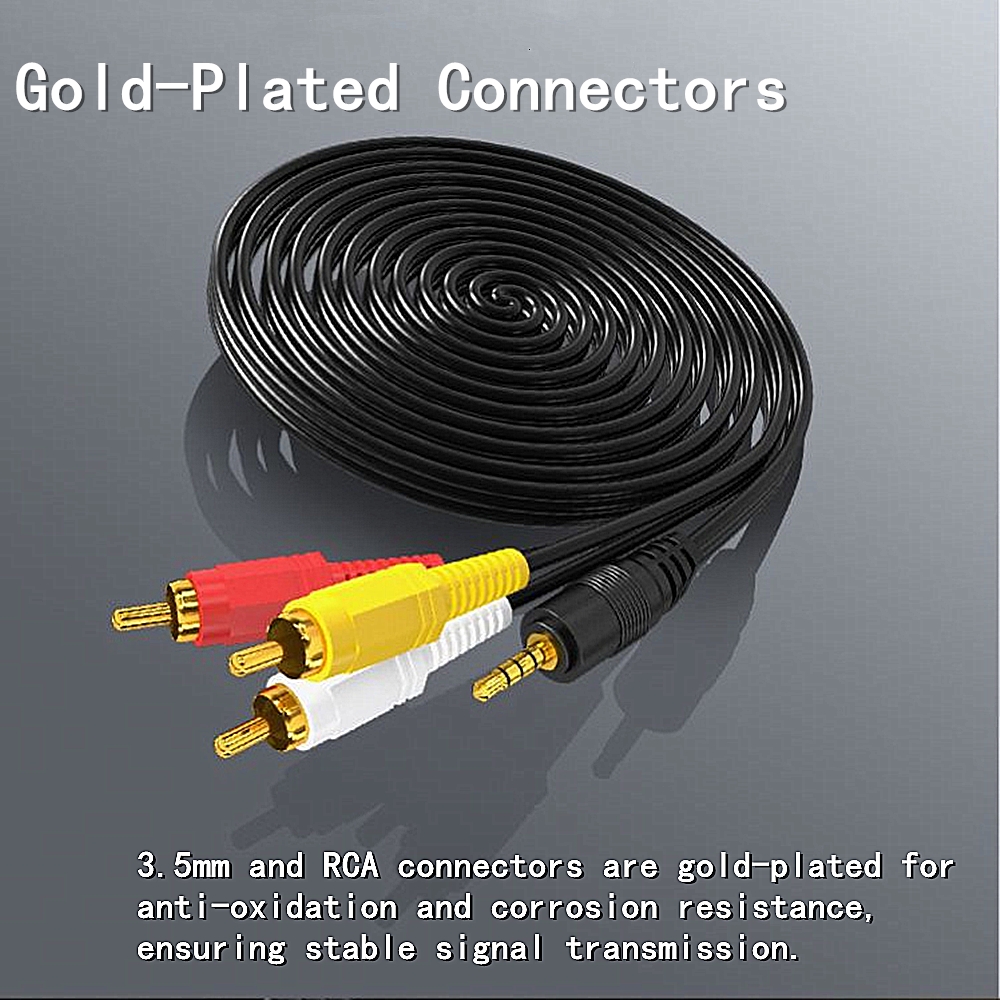 3.5mm to 3 RCA Audio Video Cab - Home Cinema Ampli ulasan dan harga