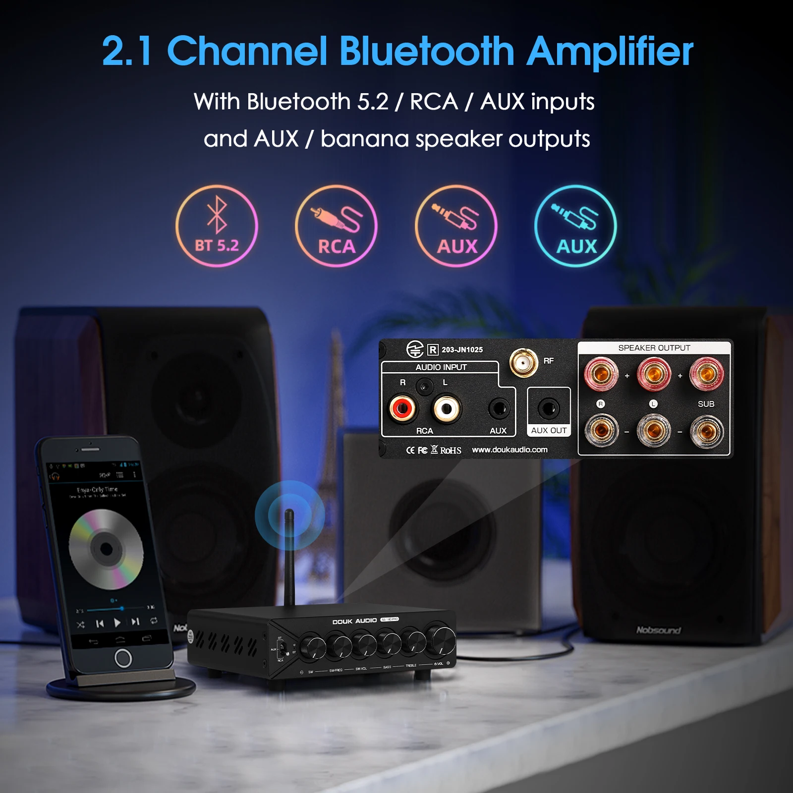 Douk Audio NS-14G-PRO HiFi 2.1 - Home Cinema Samsung 5.1 ulasan dan harga