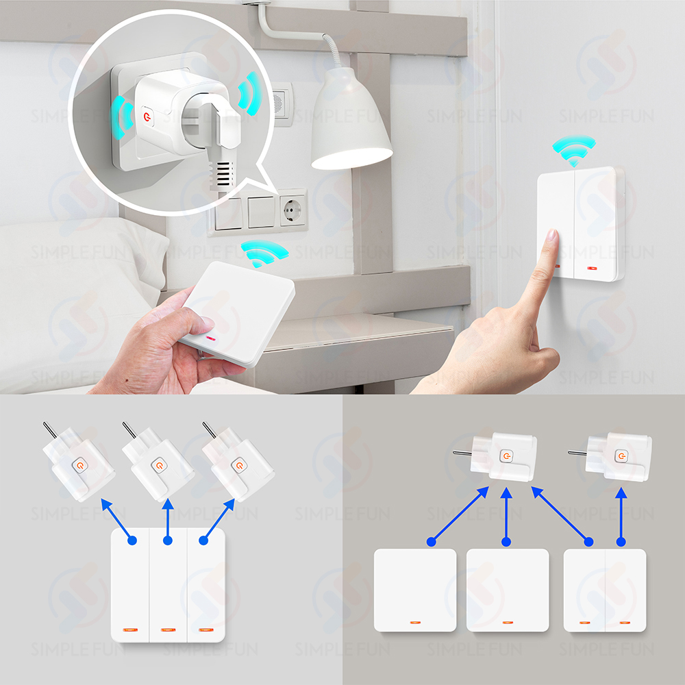 Wireless Socket Remote Control - Home Cinema Wall Lights ulasan dan harga
