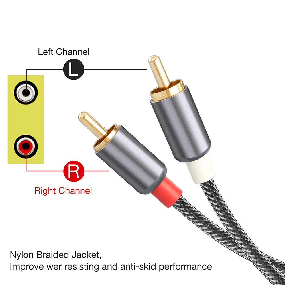 2RCA To 2 RCA Male To Male Aud - Home Cinema Ampli ulasan dan harga