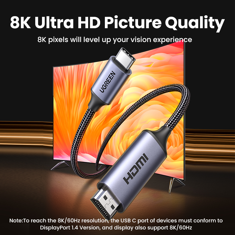 UGREEN USB C to  4K 8K HDMI-co - Hdmi Arc Cable ulasan dan harga