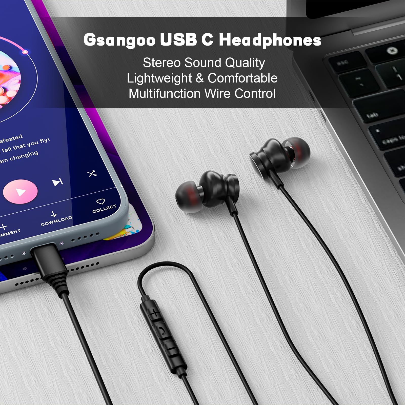 Type C Wired Headphones 3.5mm  - Home Cinema Amazon ulasan dan harga
