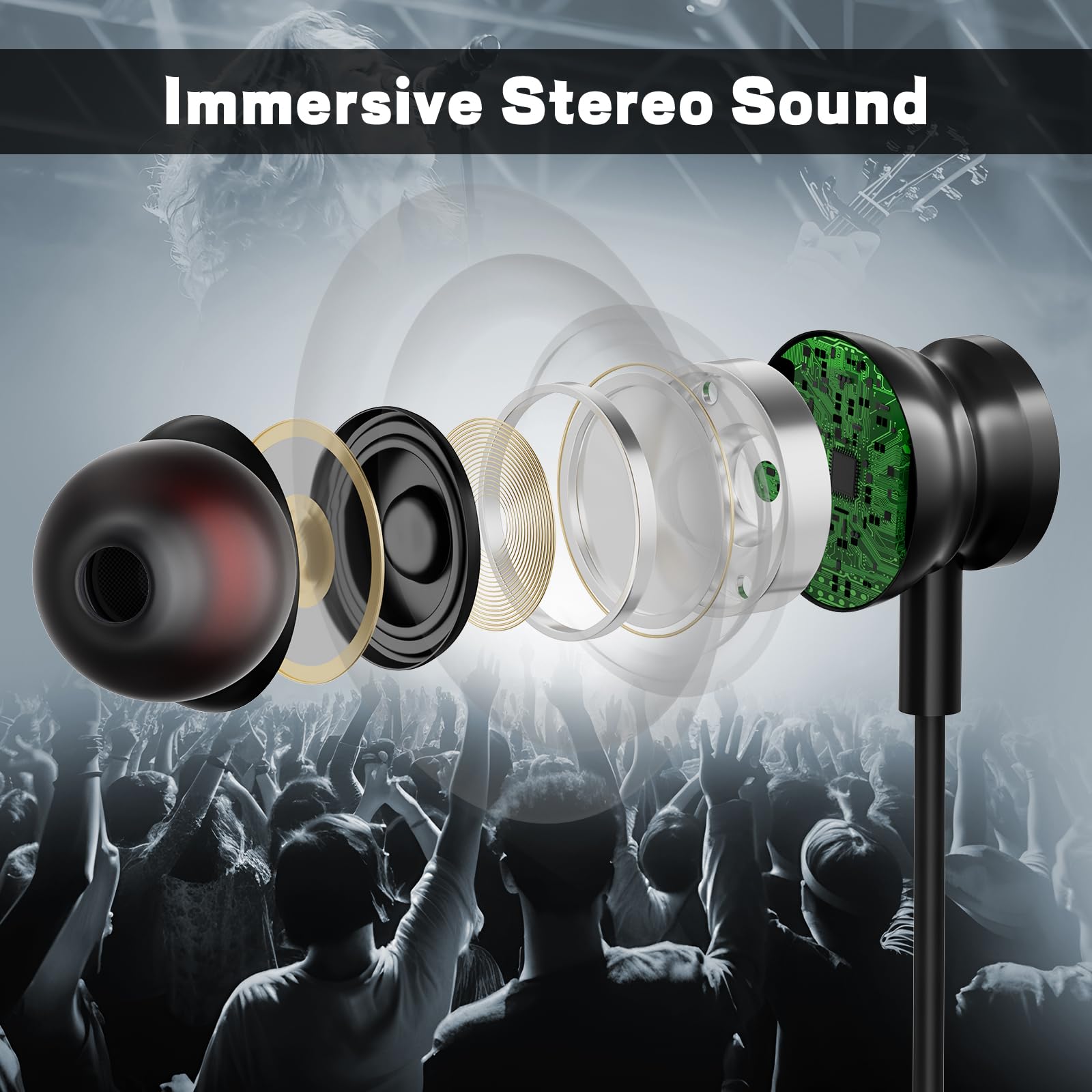 Type C Wired Headphones 3.5mm  - Home Cinema Amazon ulasan dan harga