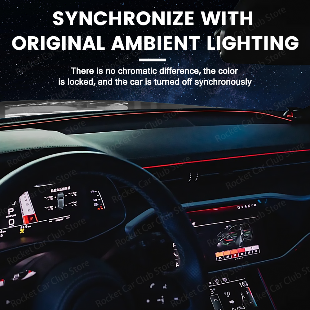 LED Ambient Strip Light 32 Col - Universal Remote Control ulasan dan harga